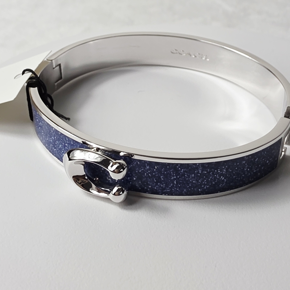 Coach Bangle C Logo Glitter Bracelet - Picture 3 of 5